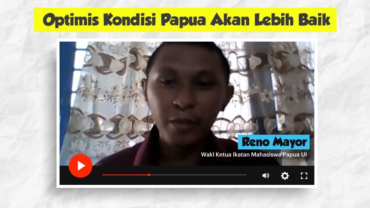 Pandangan Pemuda Papua, Reno Mayor, dalam Menakar Masa Depan Papua ~ Webinar GPRTV