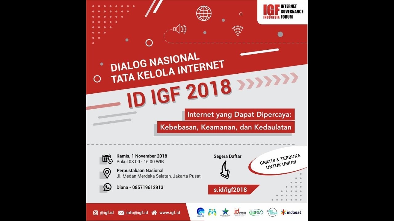 Pembukaan #IGF2018 IGF Internet Goverment Forum Indonesia