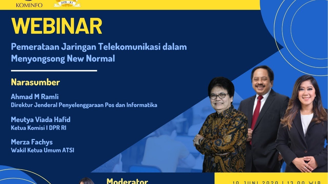 Webinar: Pemerataan Jaringan Telekomunikasi dalam Menyongsong New Normal