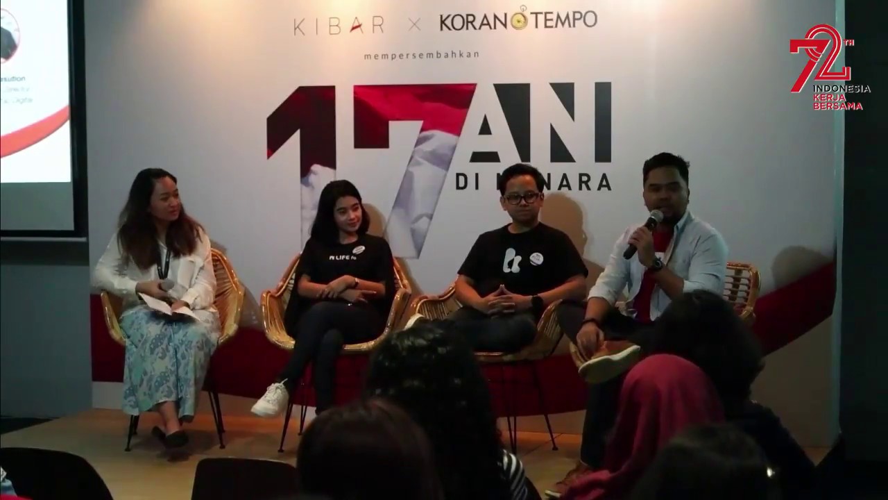 #LiveStreaming Sesi 2 17 anak bangsa berbagi cerita di #17anDiMenara #17an @KibarID @korantempo