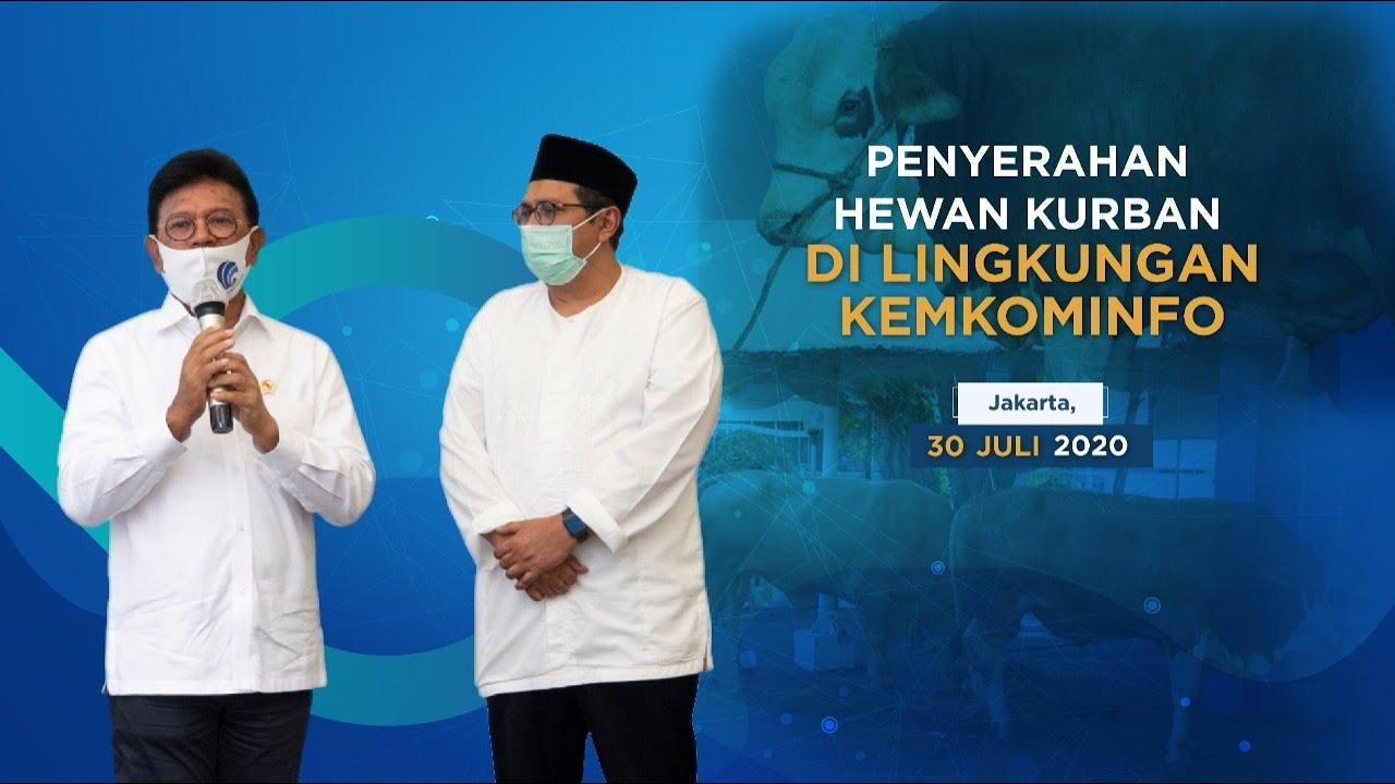 Penyerahan Hewan Kurban di Lingkungan Kemkominfo