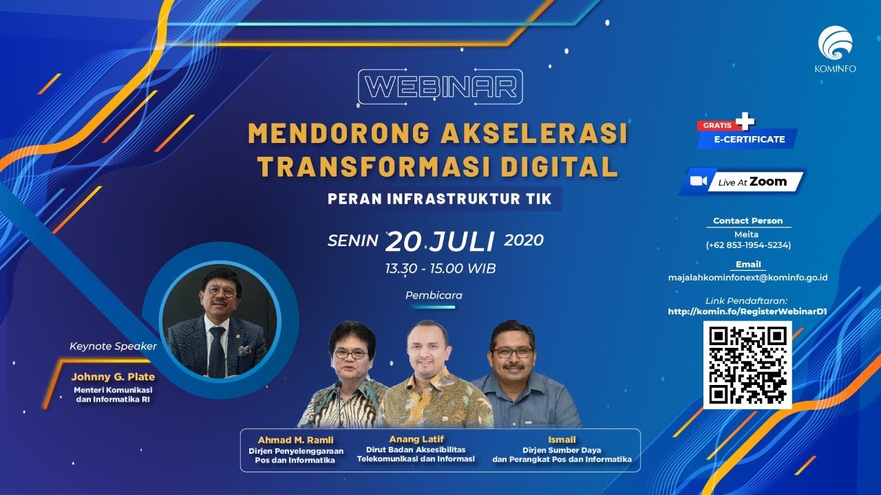 [WEBINAR] Mendorong Akselerasi Transformasi Digital - Peran Infrastruktur TIK