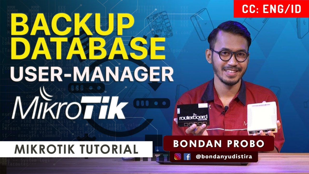 Backup Database User Manager - MIKROTIK TUTORIAL [ENG SUB]