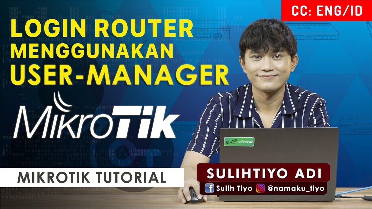 Login Router Menggunakan User Manager - MIKROTIK TUTORIAL [ENG SUB]