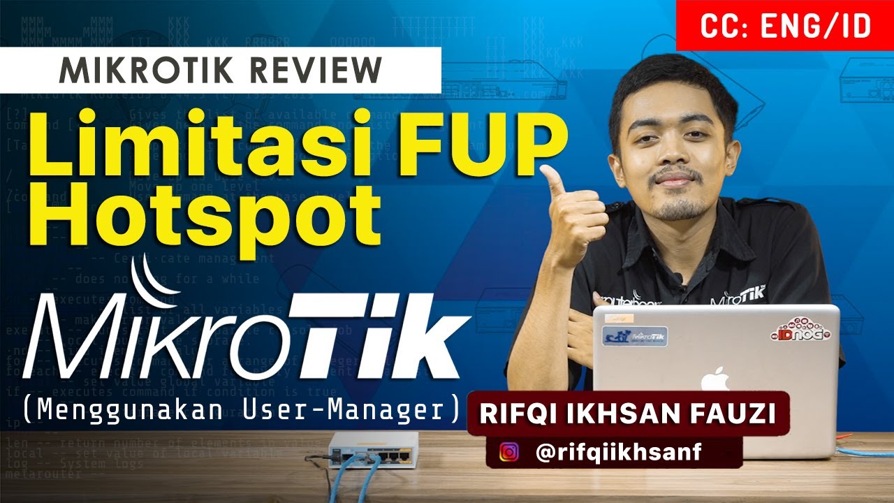 Membuat Limitasi FUP dengan User-Manager - MIKROTIK TUTORIAL [ENG SUB]