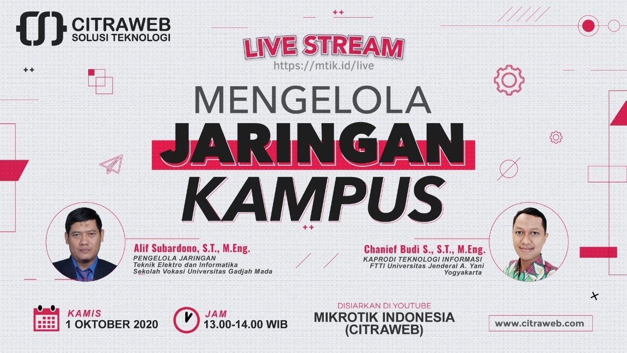 Mengelola Jaringan Kampus [Live Streaming]