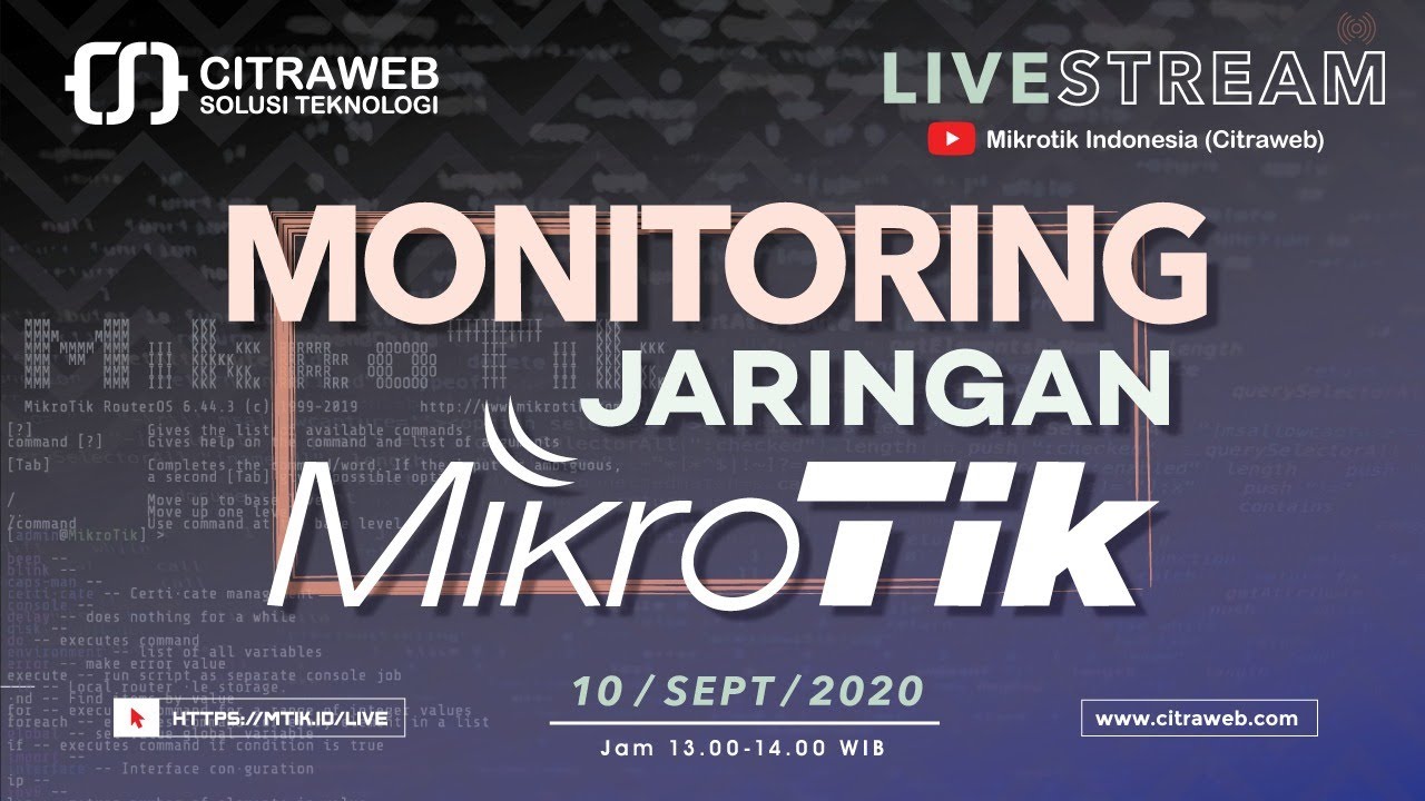 Monitoring Jaringan Mikrotik [Live Streaming]