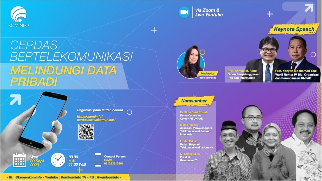 [WEBINAR] Cerdas Bertelekomunikasi Melindungi Data Pribadi