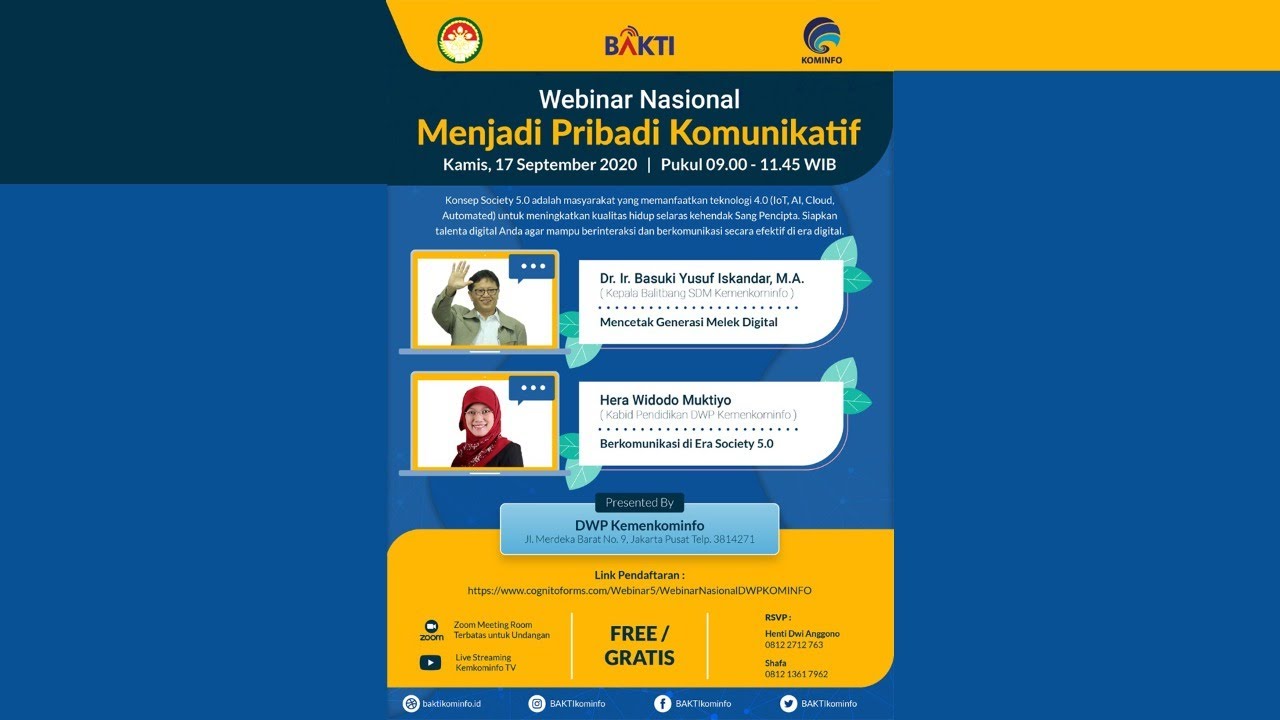 [Webinar Nasional] Menjadi Pribadi Komunikatif - DWP Kemenkominfo