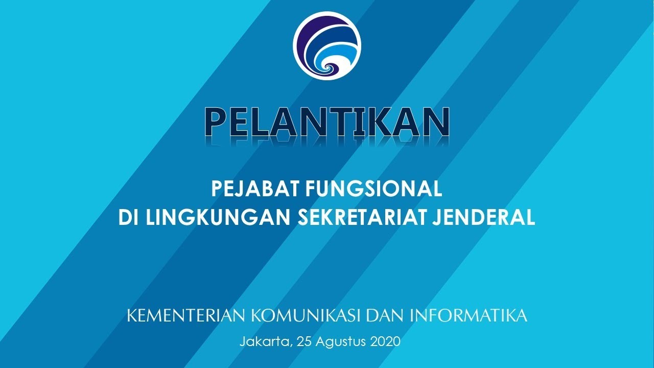 Pelantikan Pejabat Fungsional di Lingkungan Sekretariat Jenderal Kementerian Kominfo