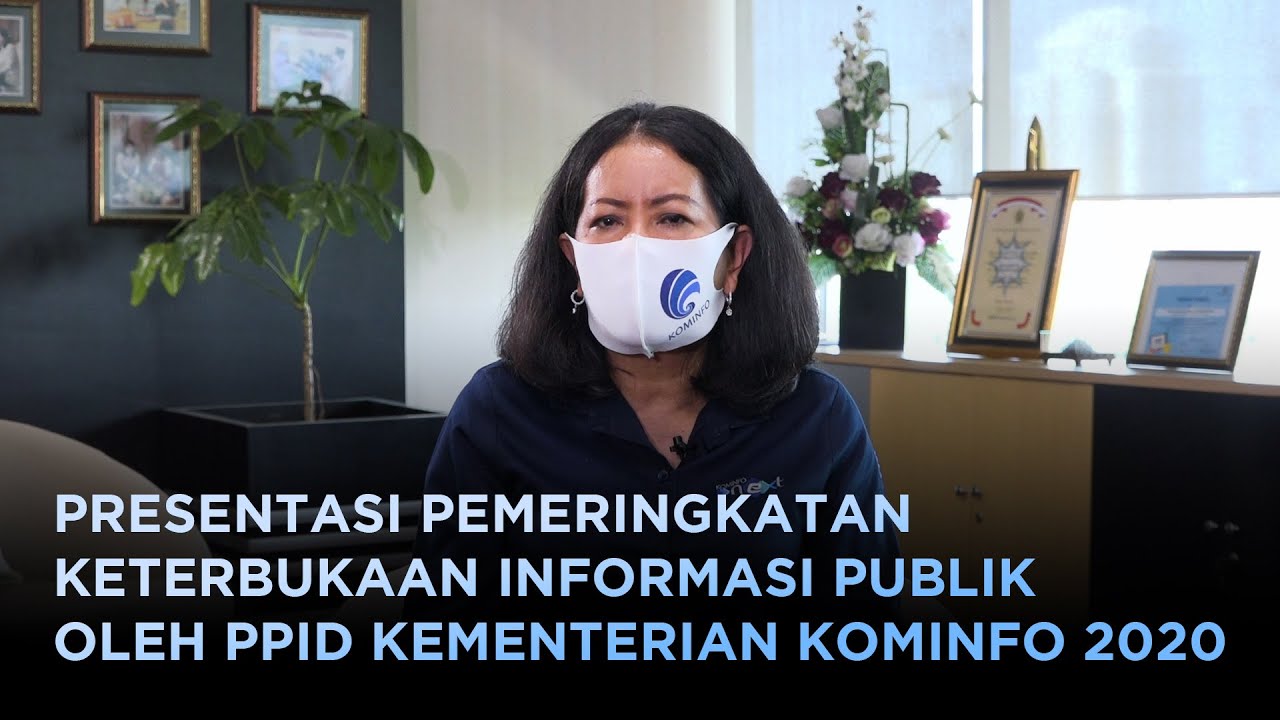 Presentasi Pemeringkatan Keterbukaan Informasi Publik oleh PPID Kementerian Kominfo 2020