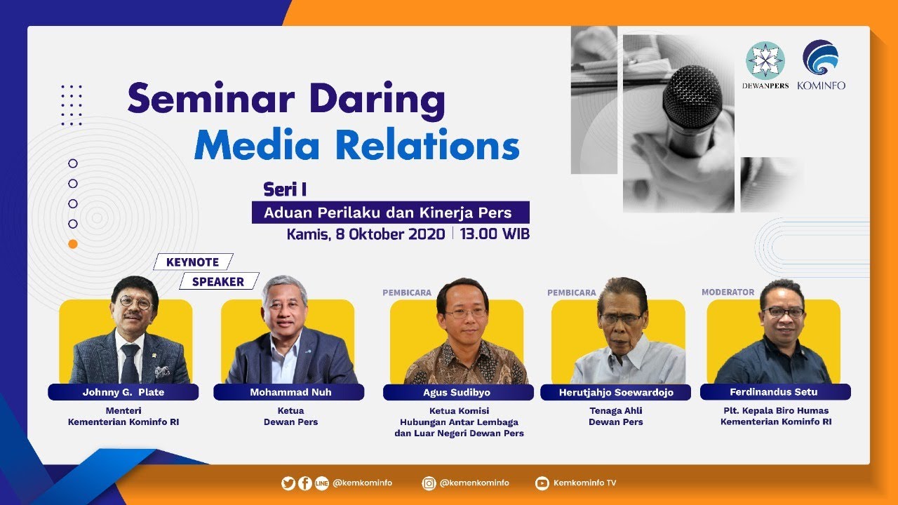 Seminar Daring Media Relations: Aduan Perilaku dan Kinerja Pers