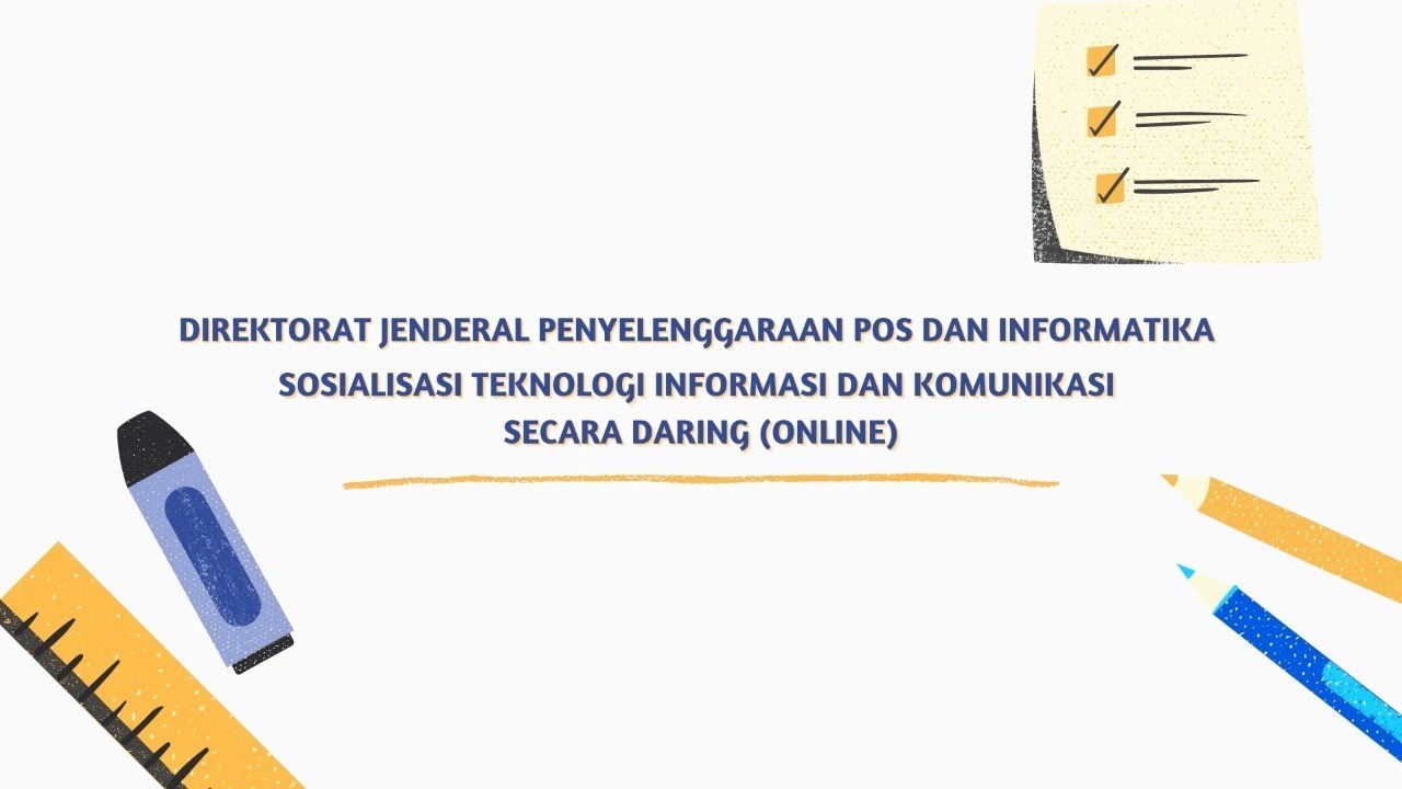 Webinar Sosialisasi Teknologi Informasi & Komunikasi Secara Daring - Pintar Berinternet 2