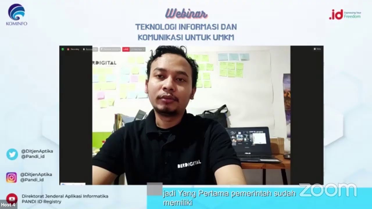 Webinar Teknologi Informasi dan Komunikasi Untuk UMKM