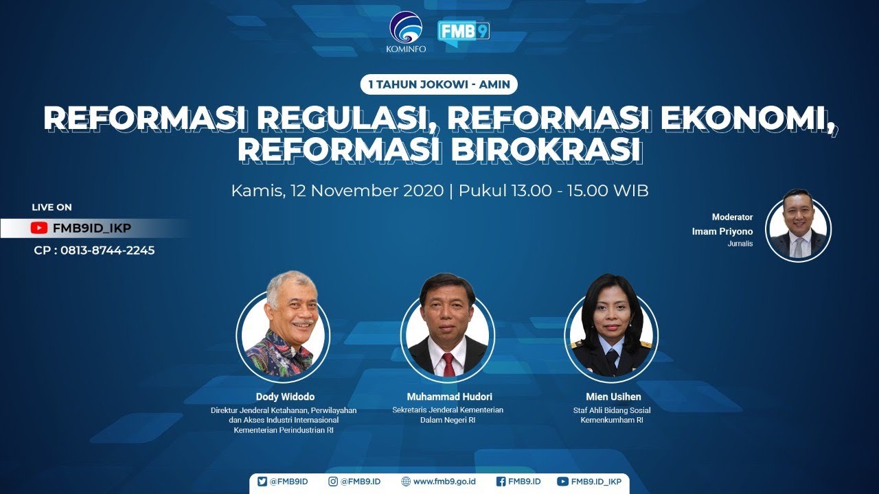 [1THN JOKOWI-AMIN] REFORMASI REGULASI, REFORMASI EKONOMI, REFORMASI BIROKRASI