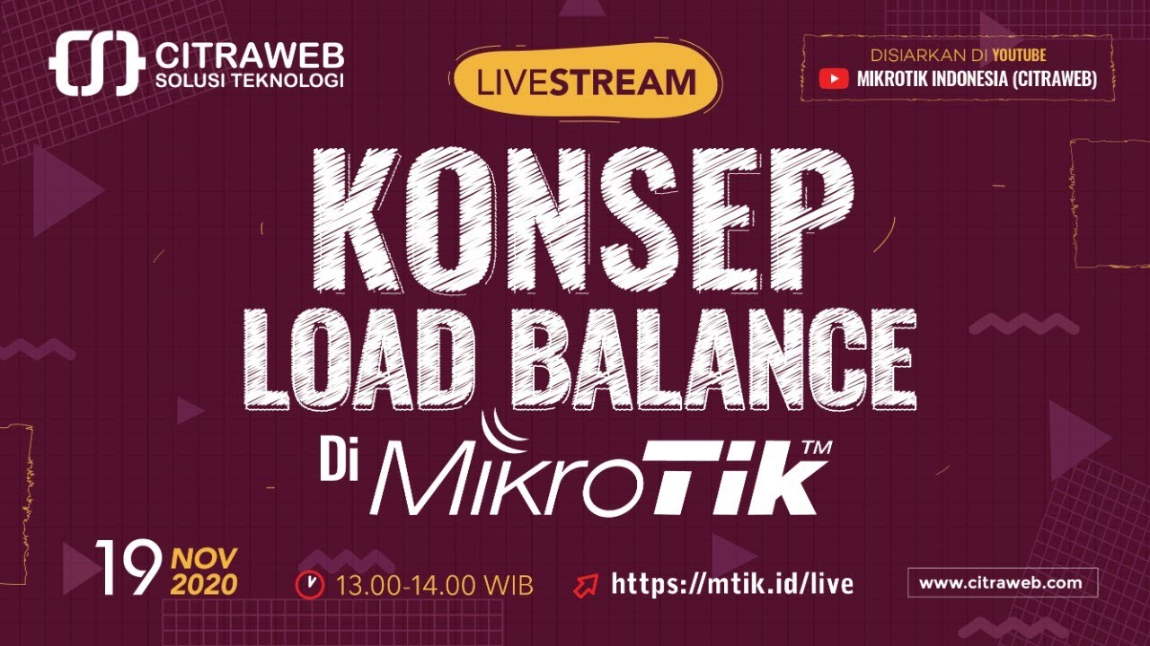 Konsep Load Balance Mikrotik [Live Streaming]