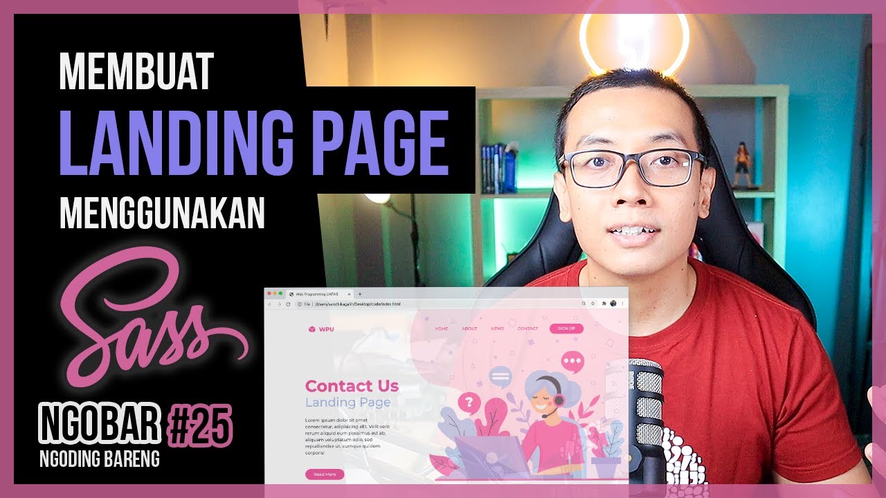 NGOBAR #25 - Membuat WEBSITE LANDING PAGE menggunakan SASS