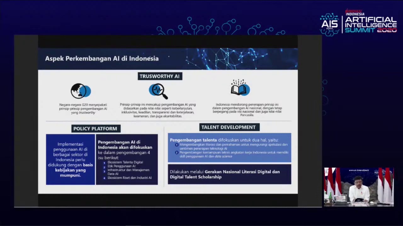 Sambutan Menkominfo pada Artificial Intelligence Summit 2020