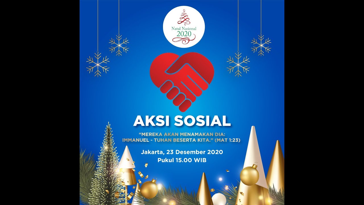 Penyerahan Aksi Sosial Natal Nasional 2020