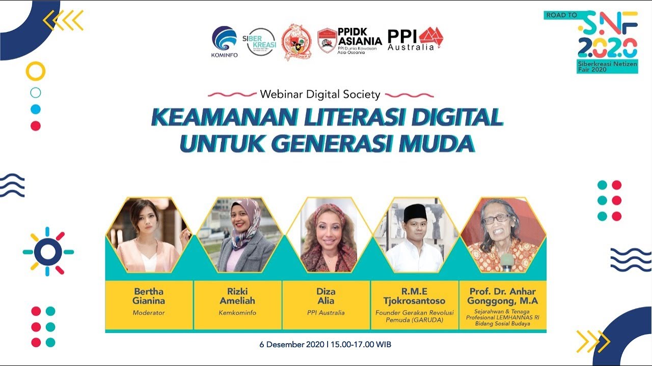 Webinar Digital Society “Keamanan Literasi Digital untuk Generasi Muda”