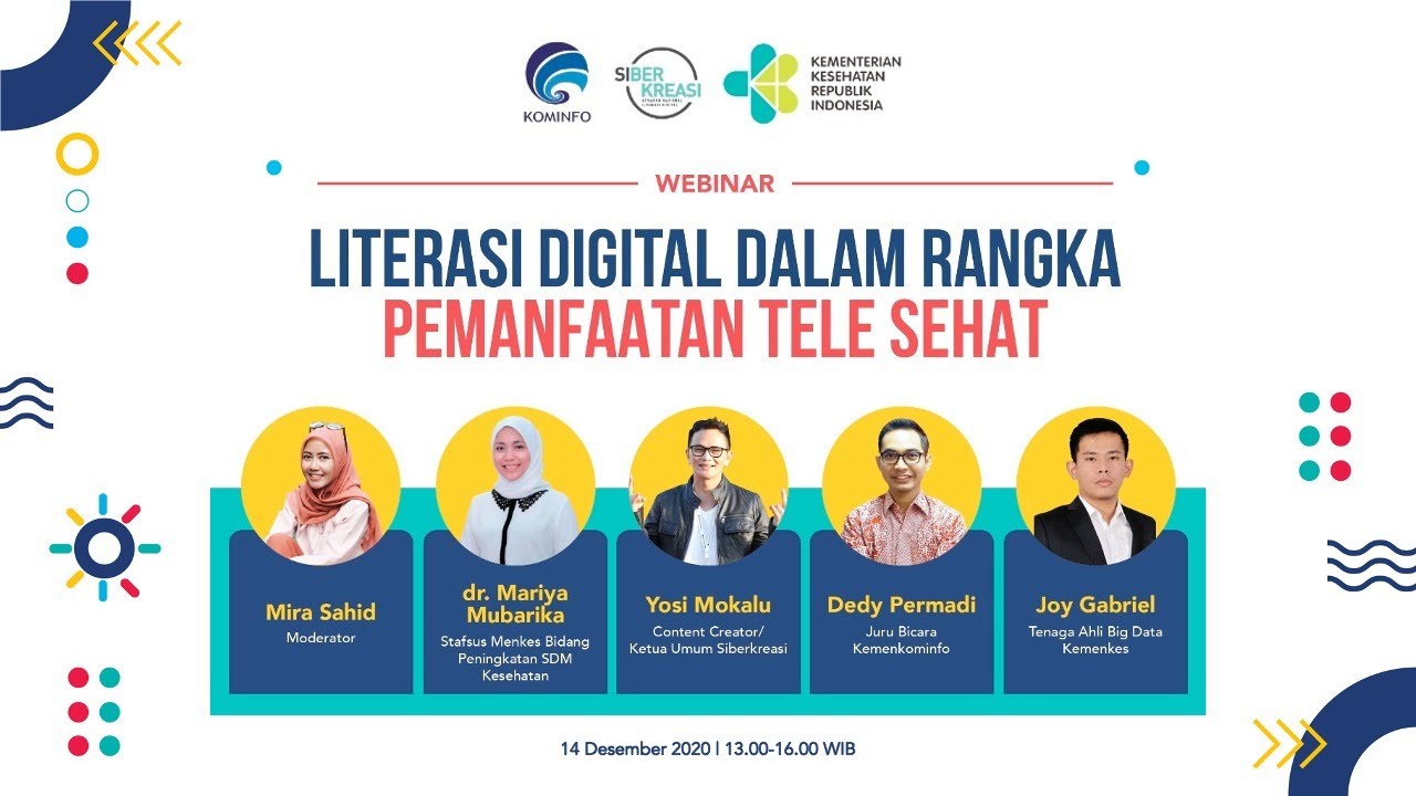 Webinar Literasi Digital dalam rangka Pemanfaatan Tele Sehat