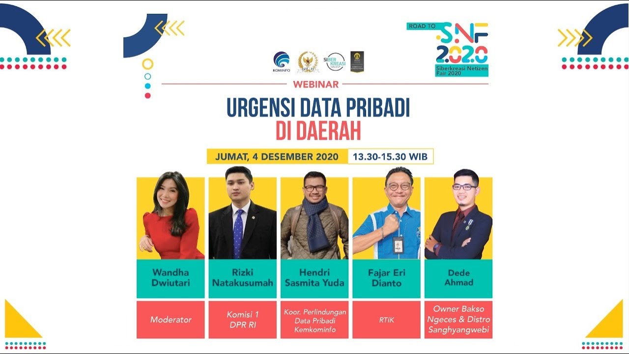 Webinar Literasi Digital "Urgensi Data Pribadi di Daerah"