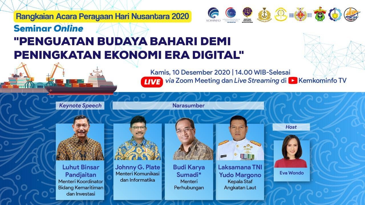 Webinar "Penguatan Budaya Bahari Demi Peningkatan Ekonomi Era Digital"- Kominfo