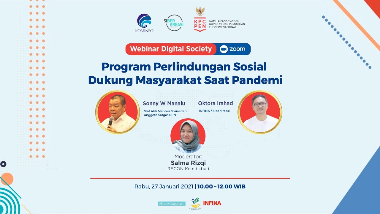 Webinar Digital Society: Program Perlindungan Sosial Dukung Masyarakat saat Pandemi