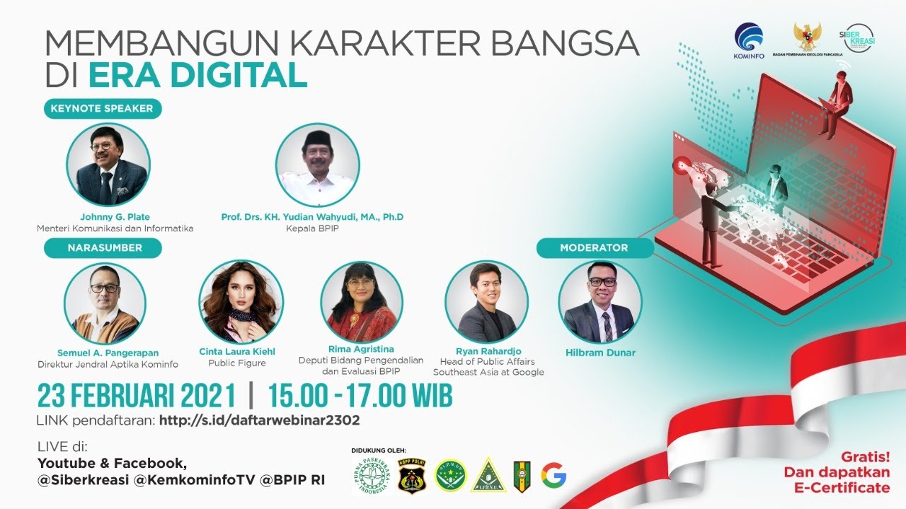 Webinar Digital Culture "Membangun Karakter Bangsa di Era Digital"