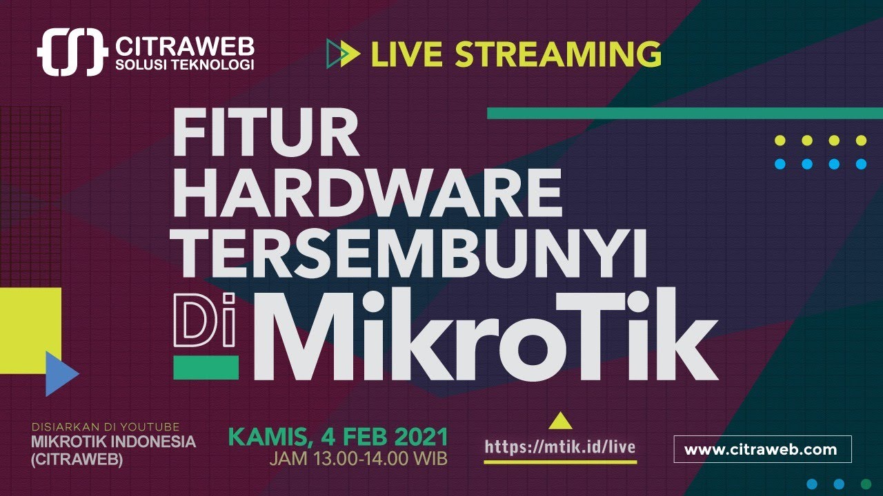 Fitur Hardware Tersembunyi di MikroTik [Live Streaming]