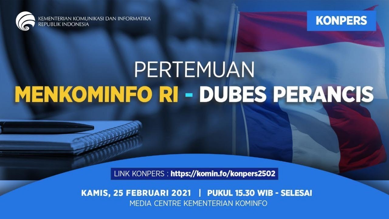 Konferensi Pers - Pertemuan Menkominfo RI dengan Duta Besar Perancis