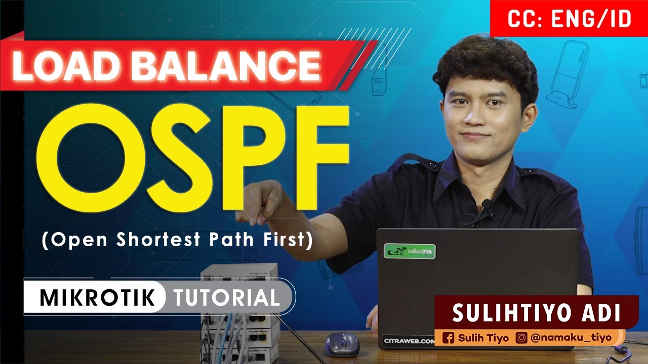 Load Balance dengan OSPF - MIKROTIK REVIEW [ENG SUB]