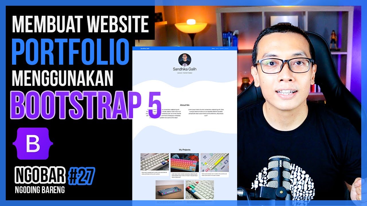 NGOBAR#27 - Membuat Website Portfolio dengan BOOTSTRAP 5