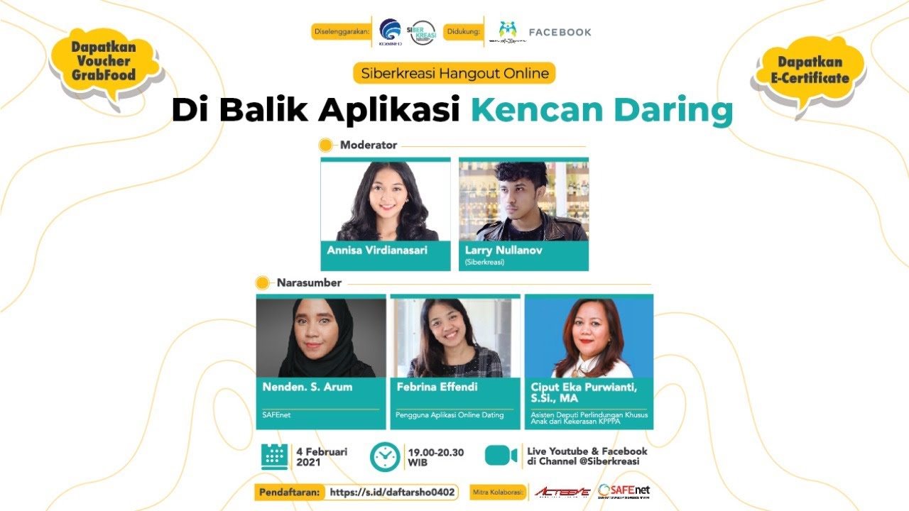 Siberkreasi Hangout Online Eps. 42: Di balik Aplikasi Kencan Daring