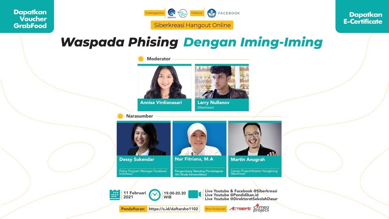 Siberkreasi Hangout Online Eps. 43: Waspada Phishing Dengan Iming-iming