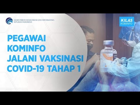 Pegawai Kominfo Jalani Vaksinasi Covid 19 Tahap 1