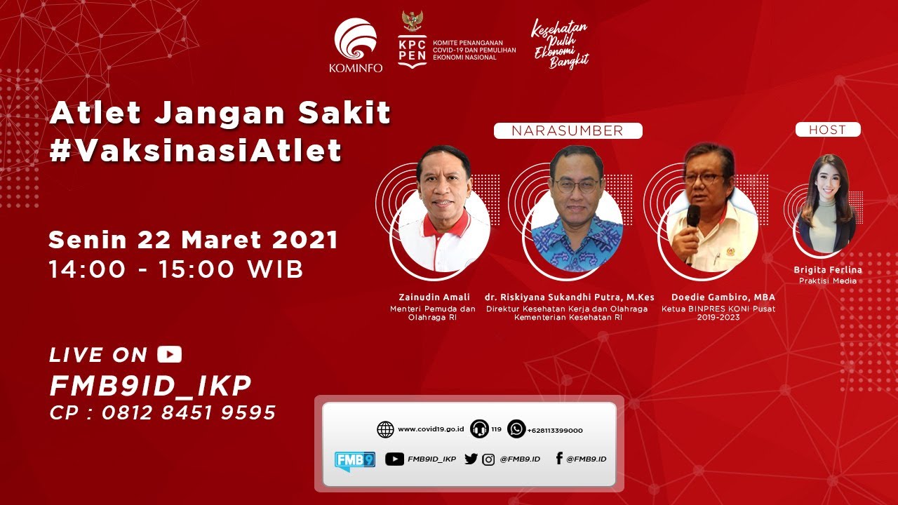 [Dialog] “Bangkitkan Semangat Atlet Melalui Vaksinasi”