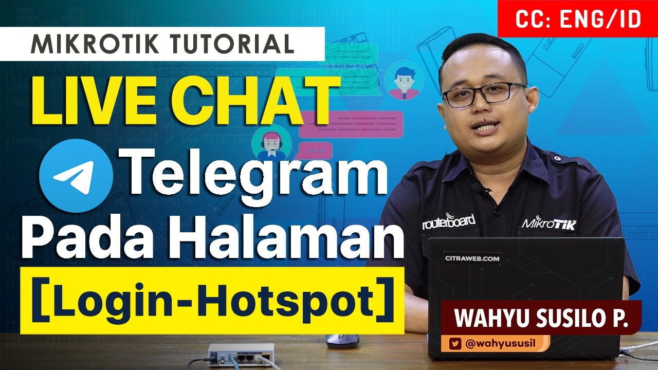 Live Chat Di Halaman Login Hotspot - MIKROTIK TUTORIAL [ENG SUB]