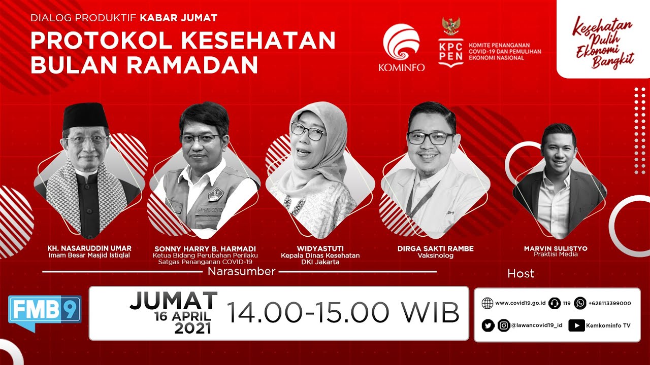 DIALOG PRODUKTIF KABAR JUMAT “PROTOKOL KESEHATAN BULAN RAMADAN”