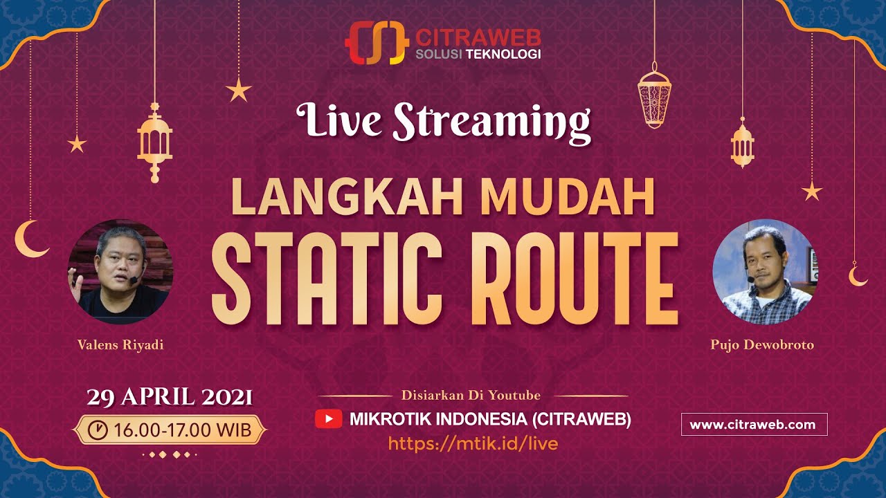 Langkah Mudah Static Route [Live Streaming]