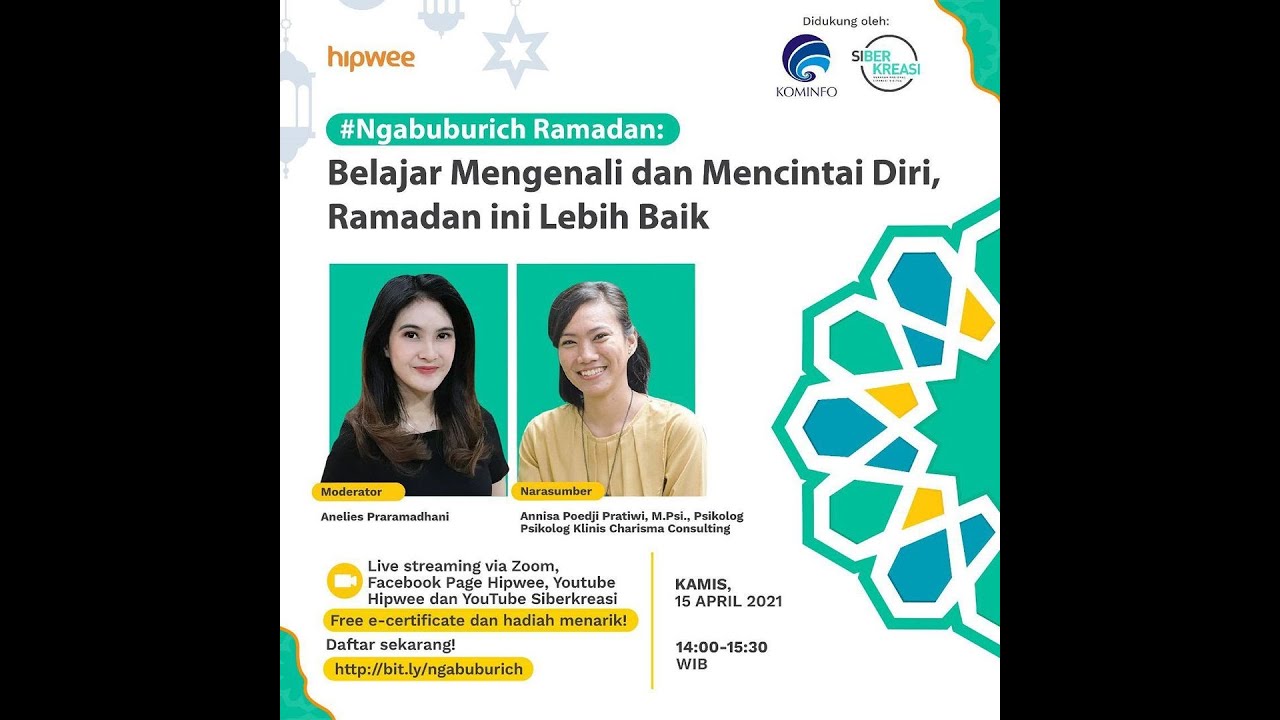 #NgabuburichRamadan Belajar Mengenali dan Mencintai Diri, Ramadan ini Lebih Baik