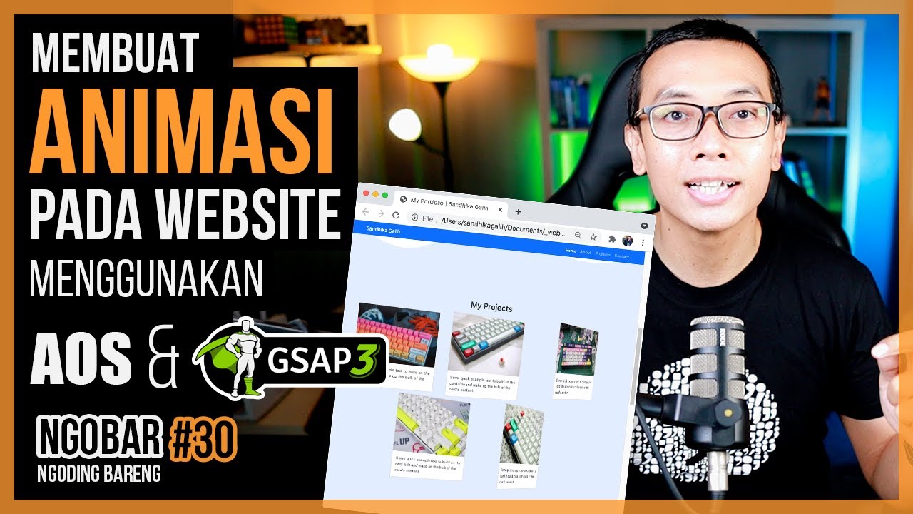 NGOBAR#30 - Membuat Animasi pada Website (Menggunakan AOS & GSAP)