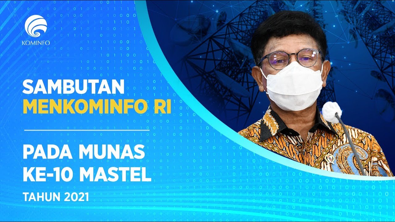 Sambutan Menteri Kominfo pada Musyawarah Nasional ke-10 MASTEL 2021