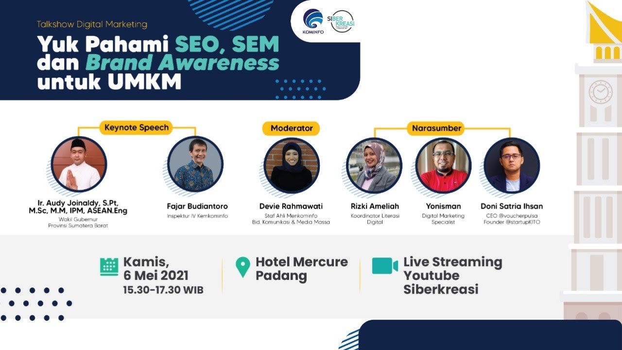 Talkshow Digital Marketing “Yuk Pahami SEO, SEM, dan Brand Awareness untuk UMKM”