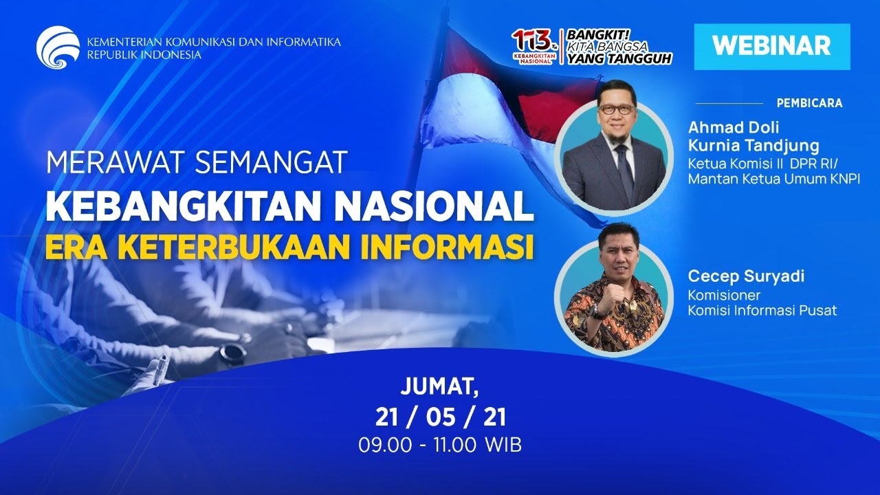 Webinar PPID : Merawat Semangat KEBANGKITAN NASIONAL di Era Keterbukaan Informasi