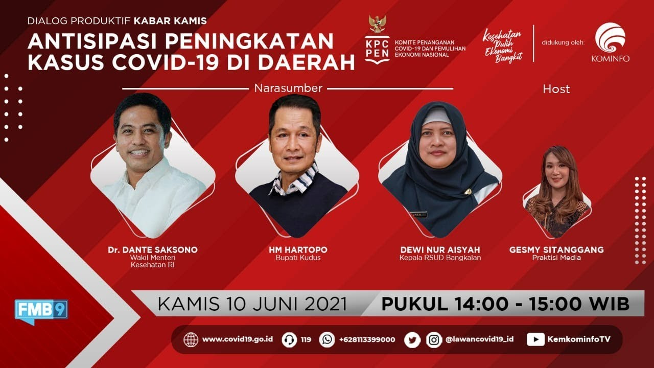 Dialog Produktif Kabar Kamis - Antisipasi Peningkatan Covid-19 di Daerah