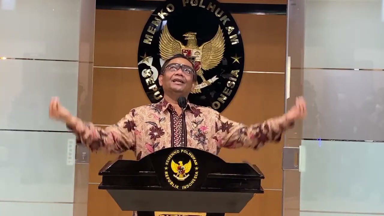 Konpers Menko Polhukam terkait hasil Rapat Bersama Presiden tentang Hasil Kajian UU ITE