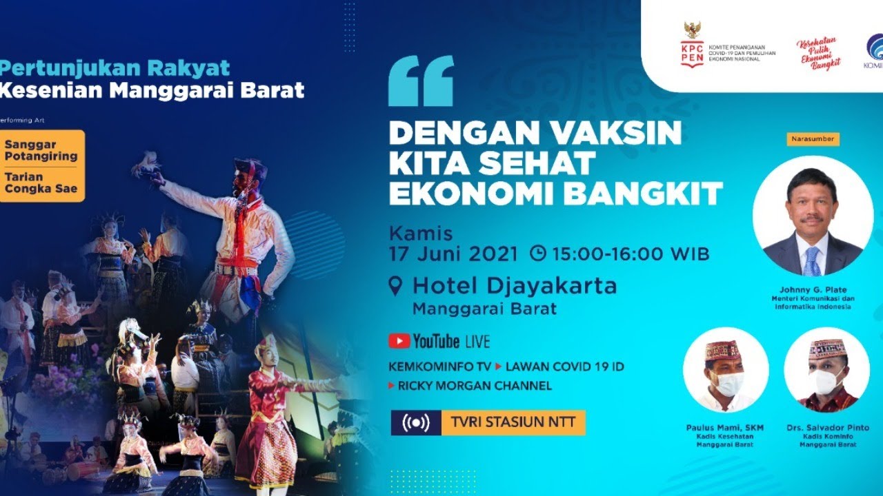 [PETUNRA] Kesenian Manggarai Barat - Dengan Vaksin Kita Sehat Ekonomi Bangkit