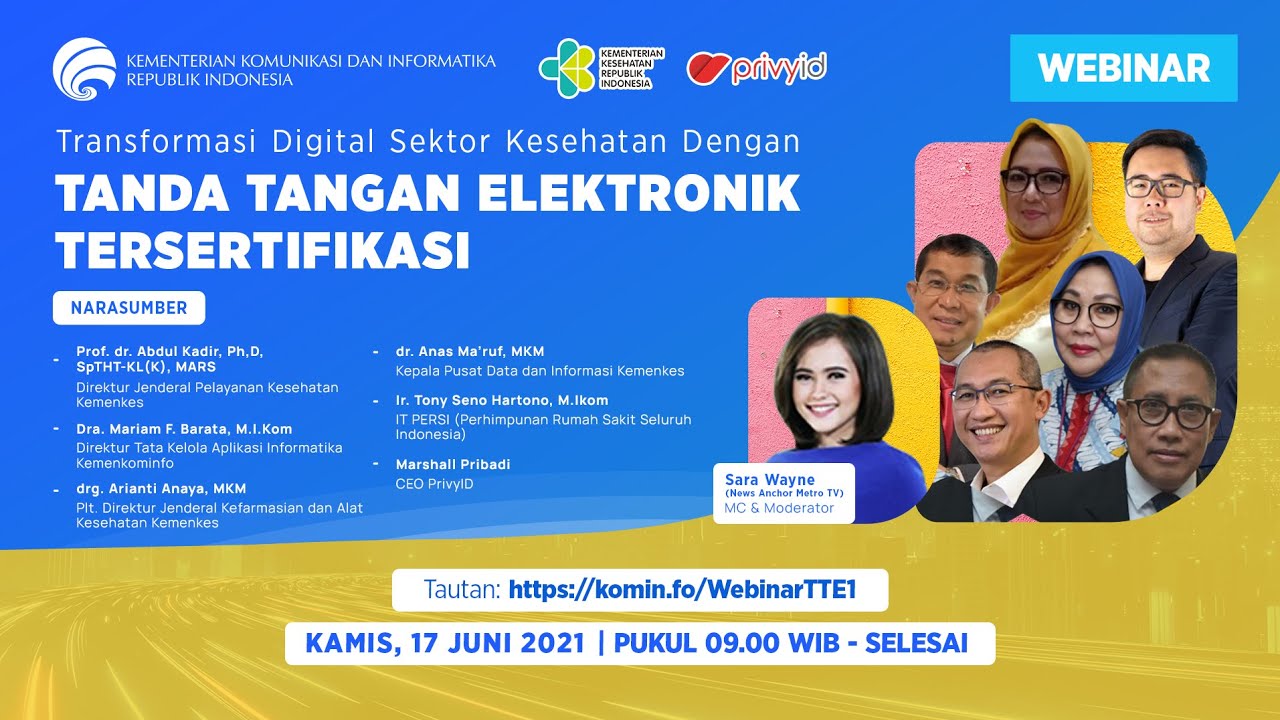 [Webinar] Transformasi Digital Sektor Kesehatan dengan Tanda Tangan Elektronik Tersertifikasi