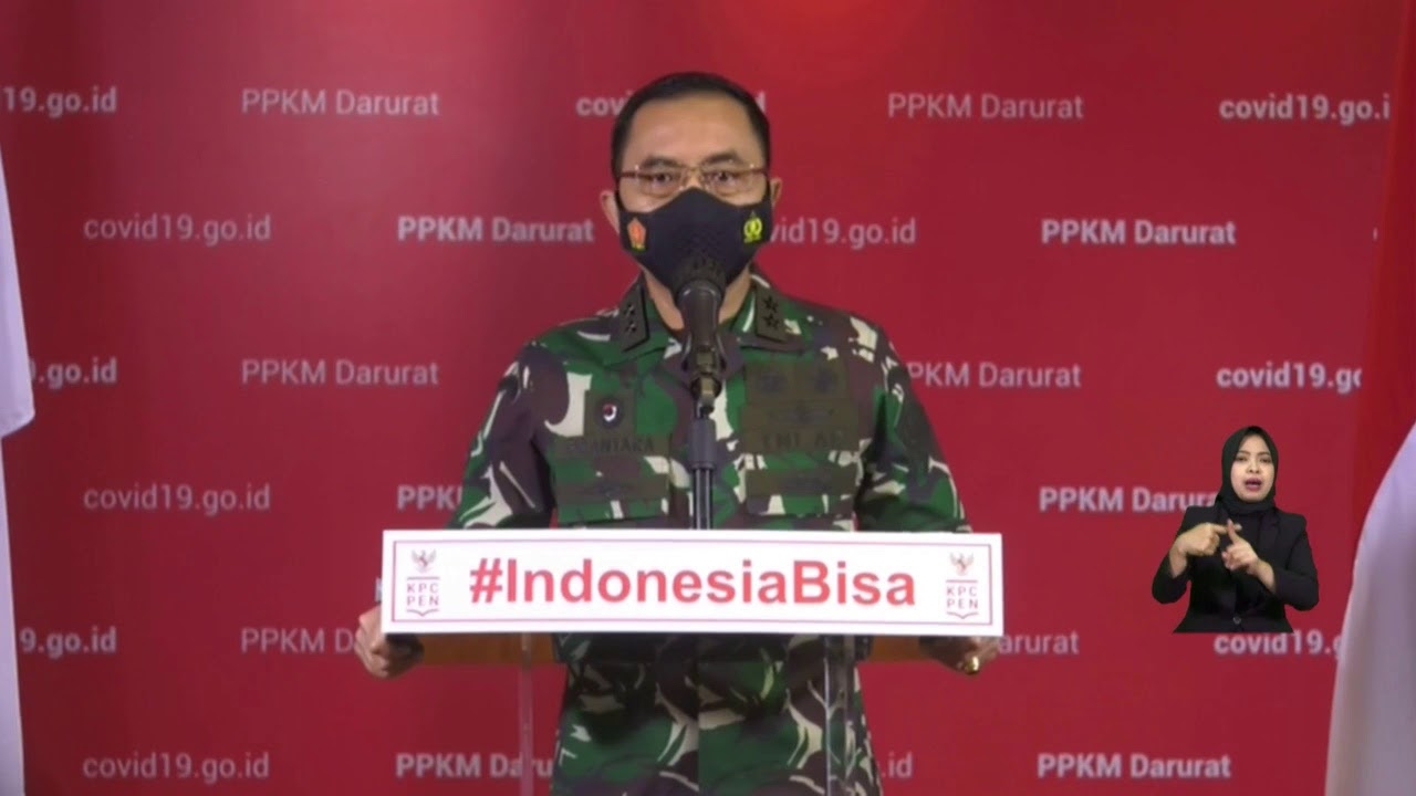 Konferensi Pers - Pernyataan Pers Harian PPKM Darurat